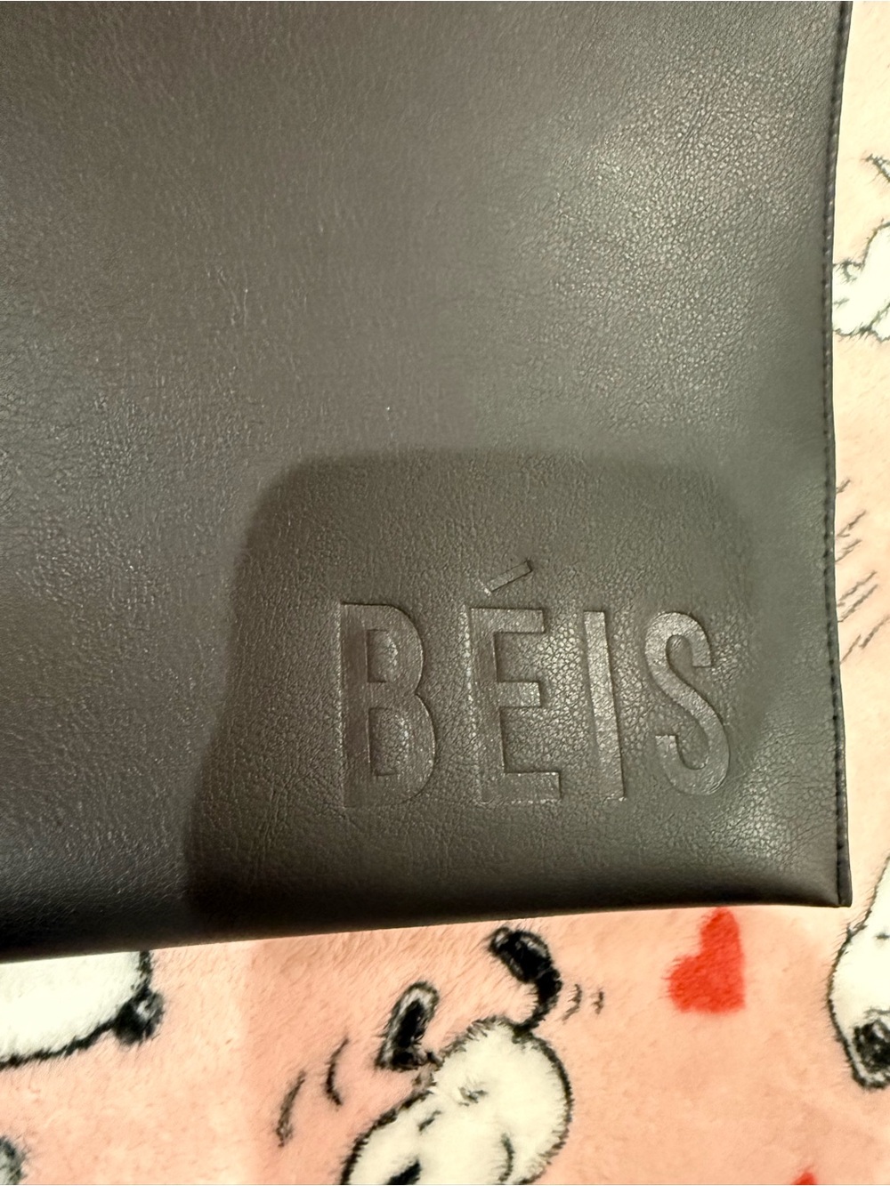 BEIS Black Croc-Embossed Tote - Picture 12 of 16